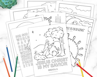 Paquete de páginas para colorear de Pascua // Páginas para colorear, Página para colorear navideña, Página para colorear de Pascua, Colorear para niños