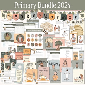 Book of Mormon 2024 Komplettes Paket für die Primarvereinigung // HLT Primarvereinigung, Primarvereinigung, Primarvereinigung 2024, Primarvereinigung Come Follow Me 2024