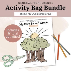 General Conference Activity Bag Bundle for Kids // April 2025, Family Bundle, LDS Faith, General Conference for Kids, Quiet Activities