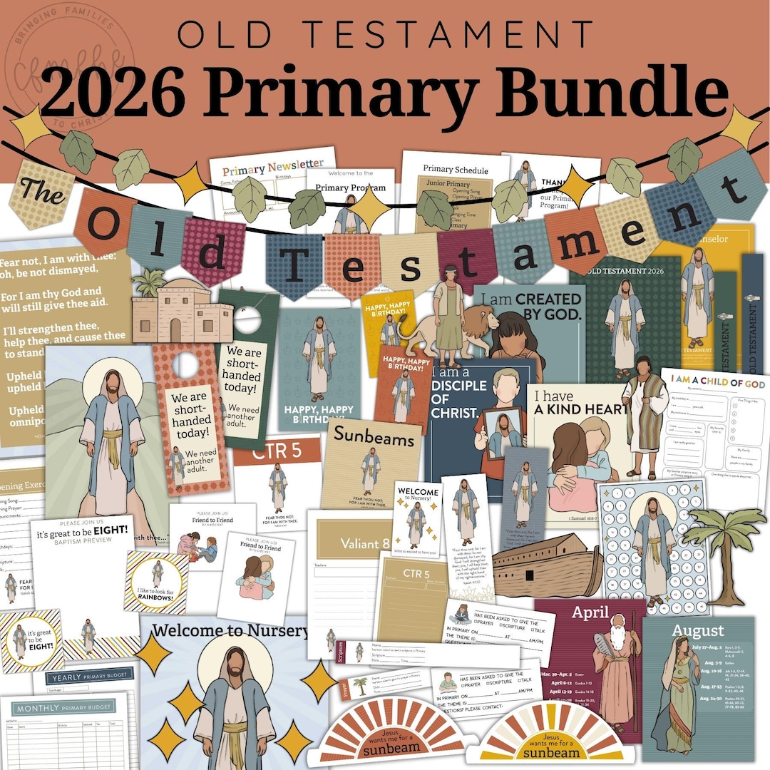 Old Testament 2026 Complete Primary Bundle // LDS Primary, Primary ...