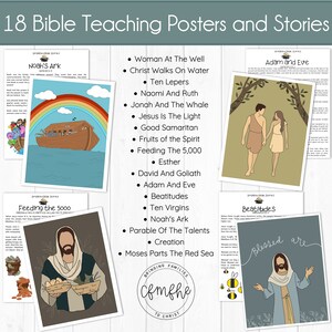 Bible Teaching Posters and Stories