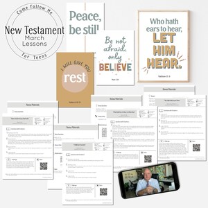 TEEN: New Testament March Lessons Feb 27 - Mar 26 // Come Follow Me 2023, LDS Youth Theme, New Testament Study Guide, 2023 LDS Study