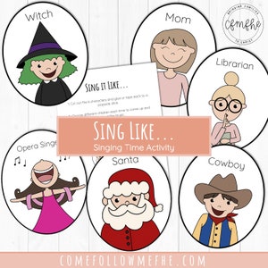 Sing It Like... Singing Time Activity