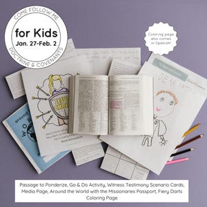Come Follow Me Primary 2025 ELEMENTARY: Doctrine and Covenants Lesson 5 Jan 27-Feb 2 // LDS Primary Doctrine and Covenants 2025, D&C Primary