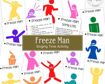 Freeze Man Singing Time Activity // LDS Primary, LDS Singing Time, Primary 2022, Primary Songs