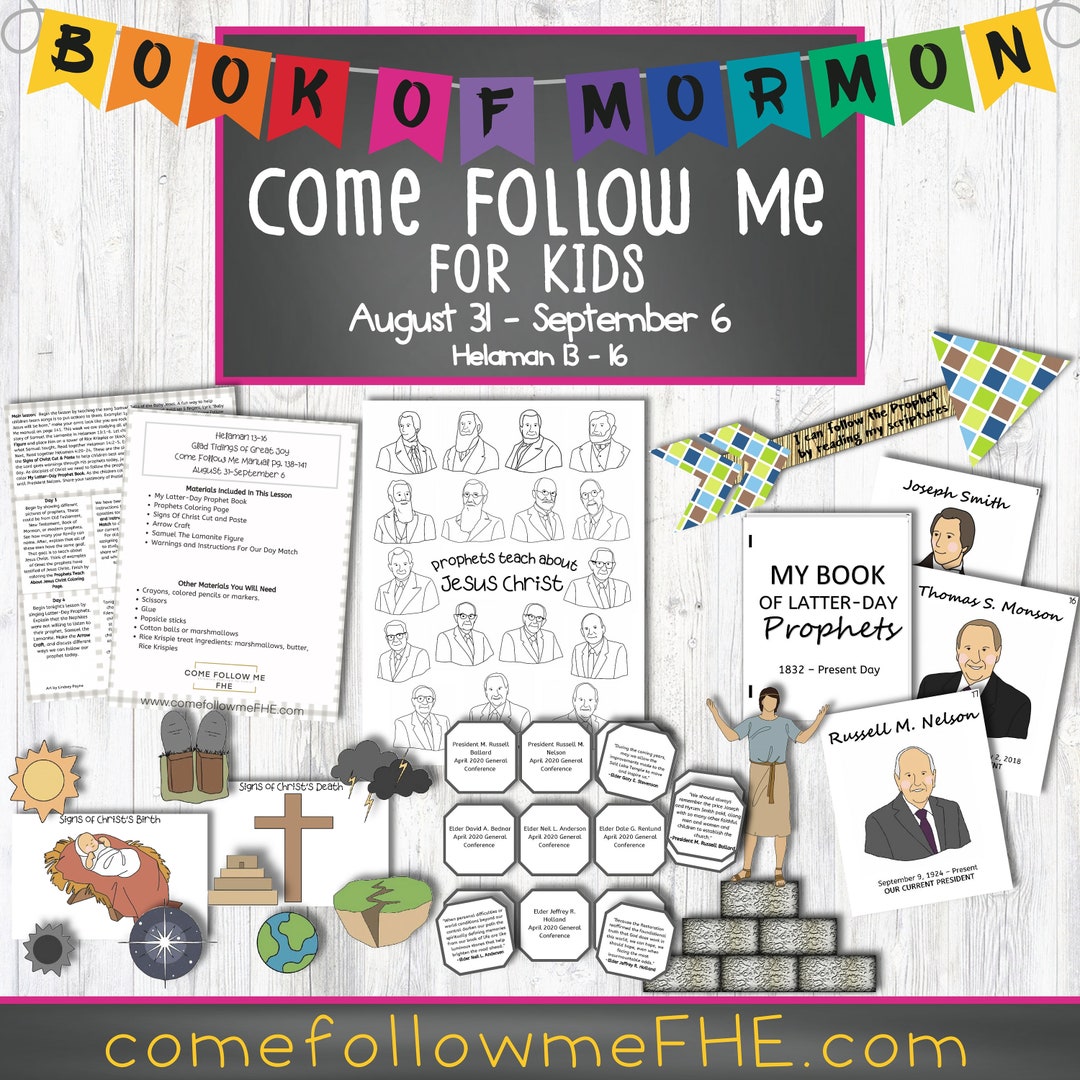 Come Follow Me August 2020 // Book of Mormon Lesson 35 Etsy