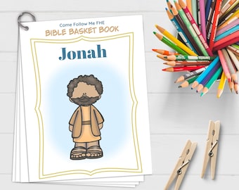 Jonah Bible Basket Book // Old Testament Study, Christian Bible Story, LDS Primary, Come Follow Me 2022, 2022 Primary