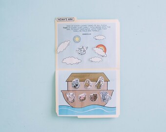 Noah's Ark File Folder Game // Old Testament Study, Old Testament 2022, LDS Primary, Bible Study, Primary 2022