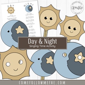 Day and Night Singing Time Activity // LDS Primary, LDS Singing Time, Primary 2022, Primary Songs