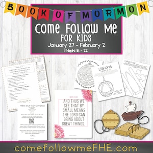 LDS Come Follow Me Book of Mormon Lesson 2 (January 27 - February 2 2020) // LDS Primary, Church of Jesus Christ of Latter Day Saints