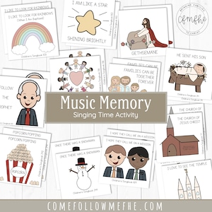 Actividad de memoria musical para cantar // Primaria SUD, Hora de cantar SUD, Primaria 2022, Canciones de la primaria