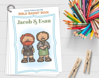 Jacob and Esau Bible Basket Book // 2022 Primary, Come Follow Me 2022, Old Testament 2022, Old Testament Study