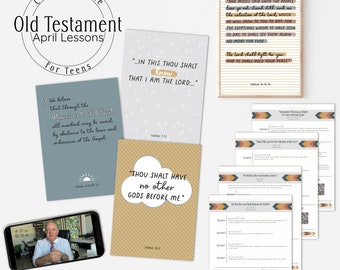 TEEN: Old Testament April Lessons March 28 - April 24 // LDS Lesson April, LDS Youth, Come Follow Me Theme