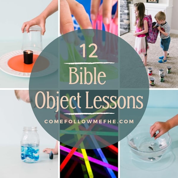 Bible Object Lessons // Christian, Bible, Bible Study, Kid Activities, Bible Activities, Bible Lessons