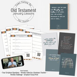 TEEN: Old Testament December 27 - January 30 // Come Follow Me 2022, LDS Youth Theme, Old Testament Study Guide, 2022 LDS Study