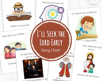 Ich suche den Herrn Frühe Liedtabelle // Primär, Singzeit, Primärlied, HLT Primär, Kinderliederbuch, Primärchorister