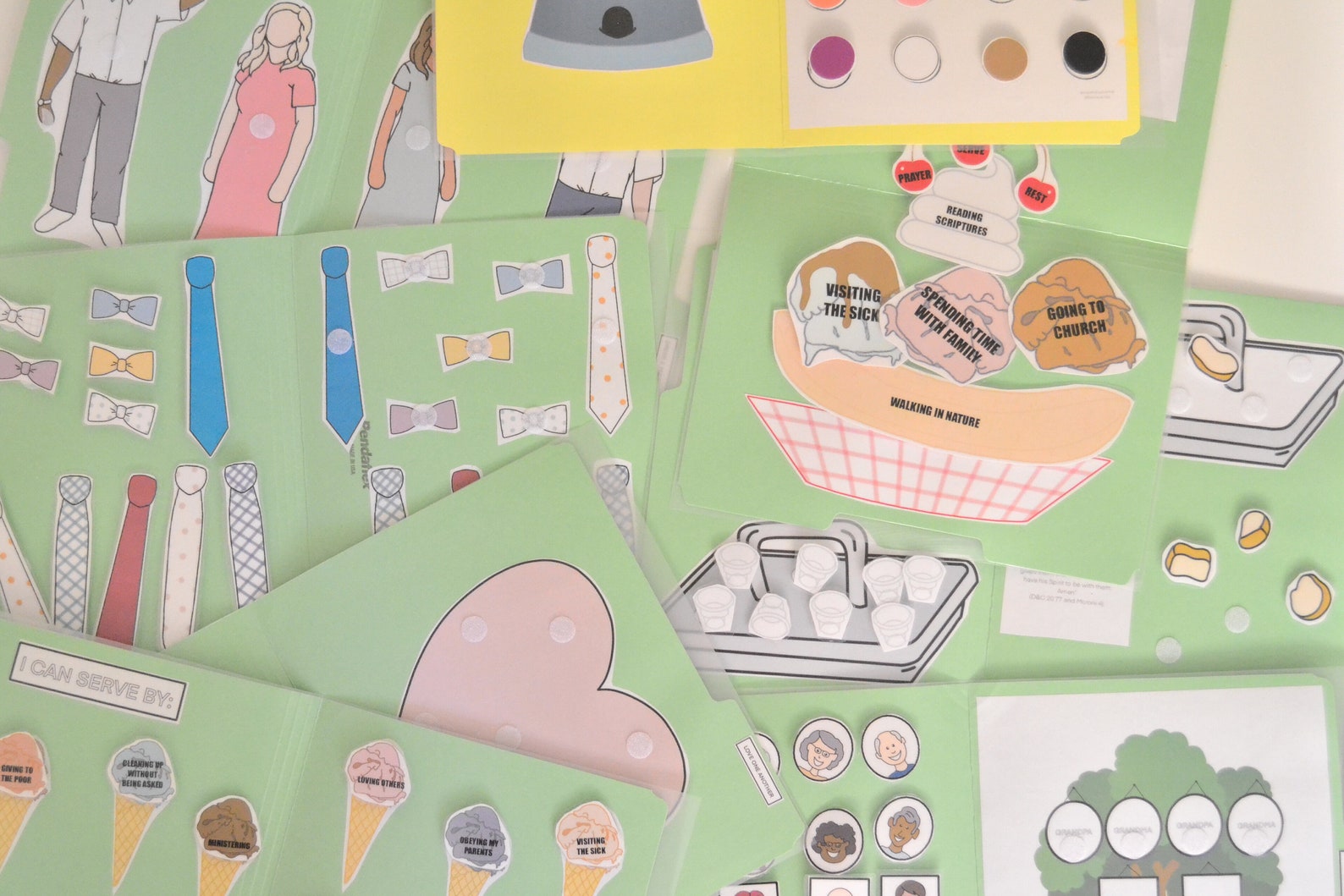 LDS File Folder Games Etsy