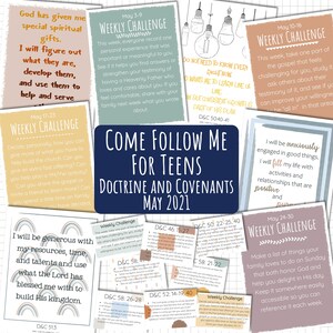 TEEN: Doctrine and Covenants May 3 - May 30 // Come Follow Me for Youth , 2021 Come Follow Me, Youth Sunday School