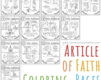 Articles of Faith Coloring Pages