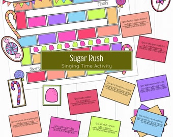 Actividad de la hora de cantar Sugar Rush // Primaria SUD, Hora de cantar SUD, Primaria 2023, Canciones de la primaria