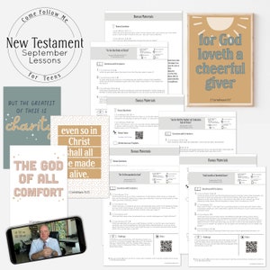 TEEN: New Testament September Lessons August 28 - Sept 24// Come Follow Me 2023, LDS Youth Theme, New Testament Study Guide, 2023 LDS Study