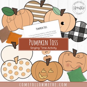 Pumpkin Toss Singing Time Activity