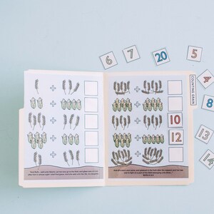 Counting Grain File Folder Game // Old Testament Study, Old Testament 2022, LDS Primary, Bible Study, Ruth and Naomi