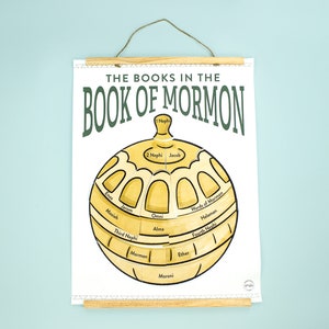 Books In The Book of Mormon Poster // Book of Mormon 2024, Primary 2024, 2024 LDS Primary, Come Follow Me 2024, Primary Song