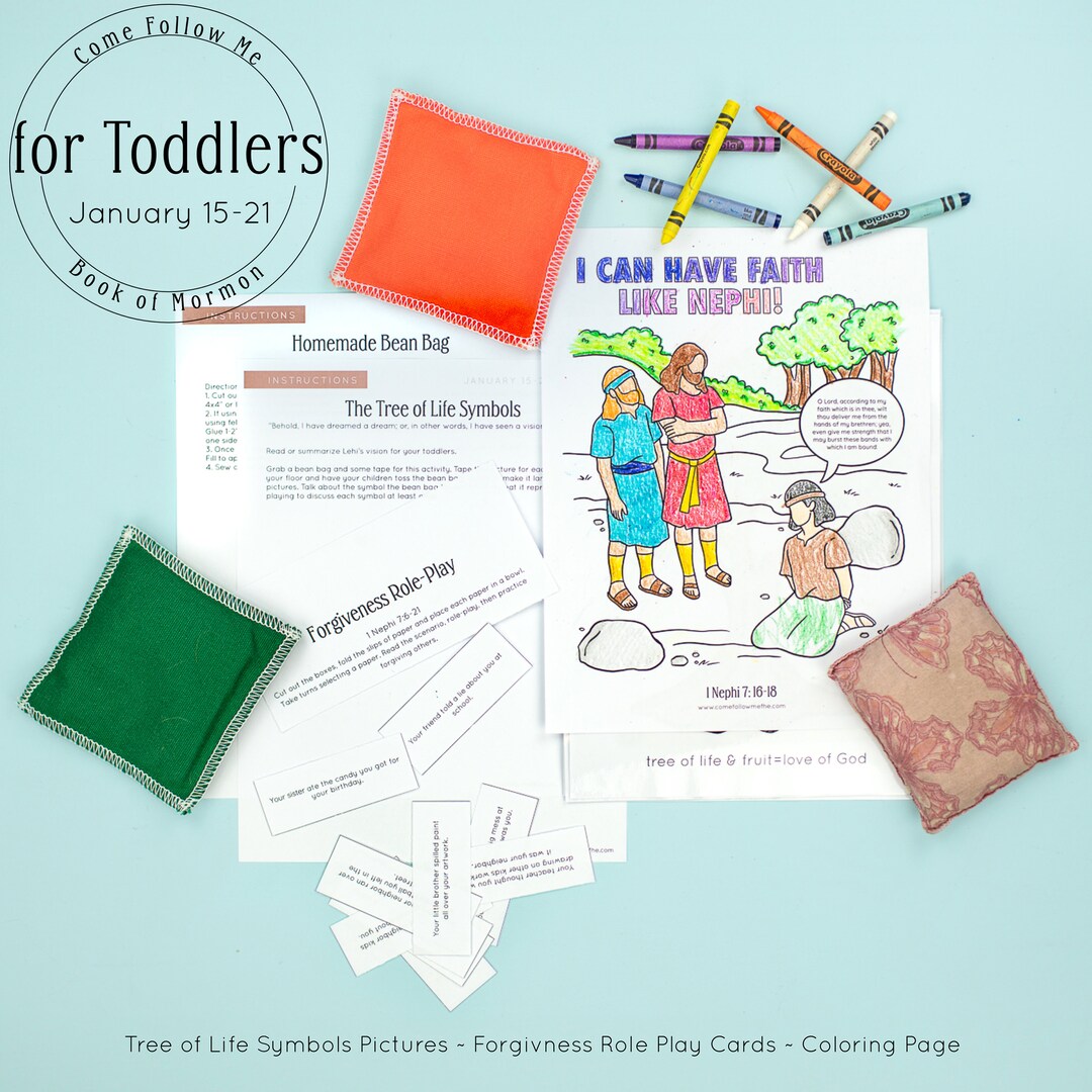 Come Follow Me Primary 2024 TODDLER Book of Mormon Lesson 3 January 15