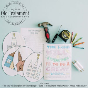 Come Follow Me Primary 2022 TODDLER: Old Testament Lesson 30 July 18 -July 24 // LDS Primary 2022, Old Testament, Old Testament Primary