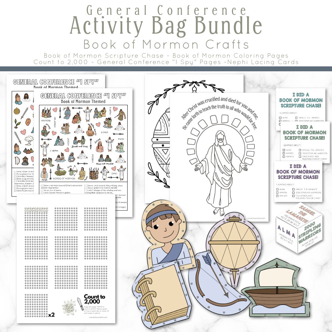 General Conference Activity Bag Bundle for Kids // April 2024, Family ...