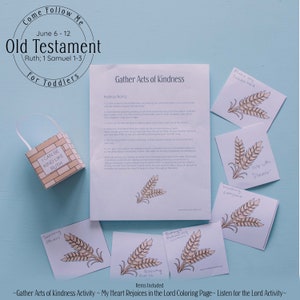 Come Follow Me Primary 2022 TODDLER: Old Testament Lesson 24 June 6-June 12 // LDS Primary 2022, Old Testament, Old Testament Primary