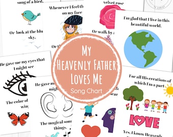 Mi Padre Celestial me ama (Cuadro de la canción) // Primaria, Tiempo de canto, Canción de la Primaria, Primaria SUD, Cancionero para niños, Corista de la Primaria