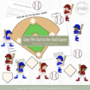 Take Me Out to the Ball Game Singing Time Activity // LDS Primary, LDS Singing Time, Primary 2023, Primary Songs