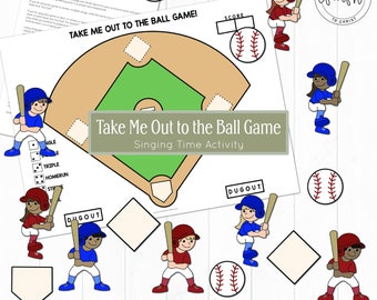 Take Me Out to the Ball Game Singing Time Activity // LDS Primary, LDS Singing Time, Primary 2023, Primary Songs