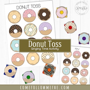 Donut Toss Singing Time Activity // LDS Primary, LDS Singing Time, Primary 2022, Primary Songs