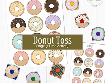 Donut Toss Singing Time Activity // LDS Primary, LDS Singing Time, Primary 2022, Primary Songs