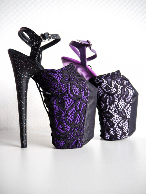 Lace platform protector. Pleaser Shoe 