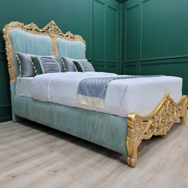 Velvet Bed Frame Etsy