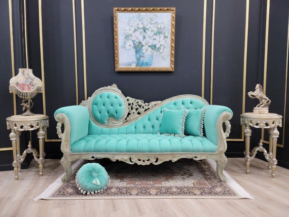 Mint green cheap chaise lounge