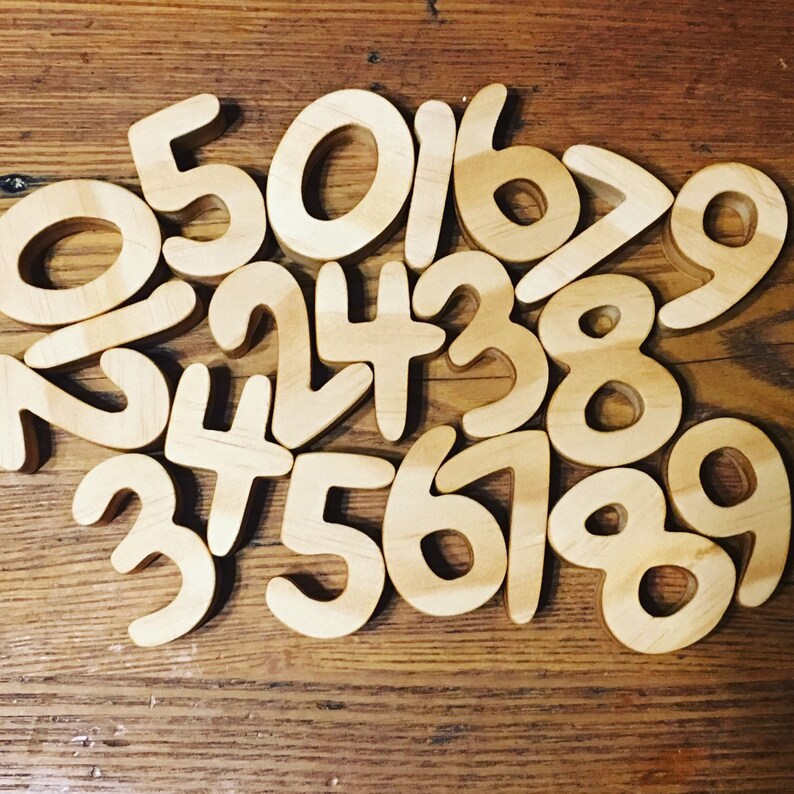 Wood Number Cutouts 50