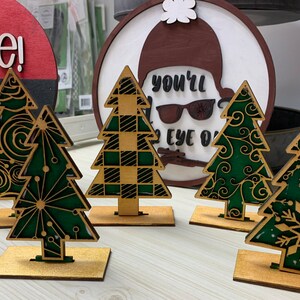 Set of 5 Tree Shelf Sitters