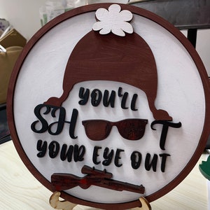 A Christmas Story door hanger