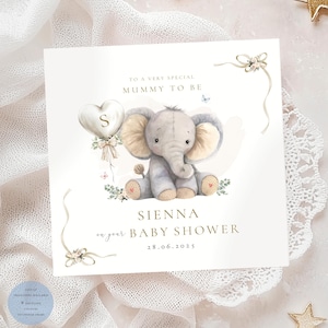 Tarjeta de felicitación para baby shower / Tarjeta personalizada para baby shower / Lindos deseos para baby shower / Tarjeta para futura mamá / Fiesta de baby shower, regalo para baby shower