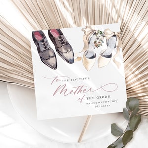 PERSONALISIERTE Mutter des Bräutigams Hochzeitskarte | Vater der Braut Hochzeitskarte | Brautparty Karte|Mutter Hochzeitskarte | Familienkarte| FE42