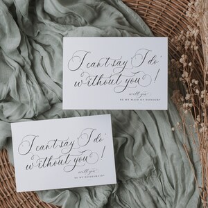 I Can't Say I Do Without You Trauzeugin VORSCHLAG Karte | Rosegold | Brautjungfer | Wirst du meine Brautjungfer | Brautjungfernbox| Personalisierte
