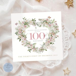 CARTA DI COMPLEANNO 100°, 21°, 30°, 40°, 50°, 60°, 70°, Compleanno, Biglietto di compleanno importante, Buon compleanno, Congratulazioni, Nonna, Mamma, Personalizzato