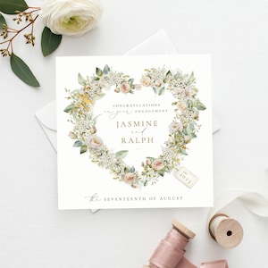 Tarjeta de primer aniversario personalizada, aniversario en papel, tarjetas de primer aniversario de bodas, primer aniversario, primer aniversario, tarjeta de pareja
