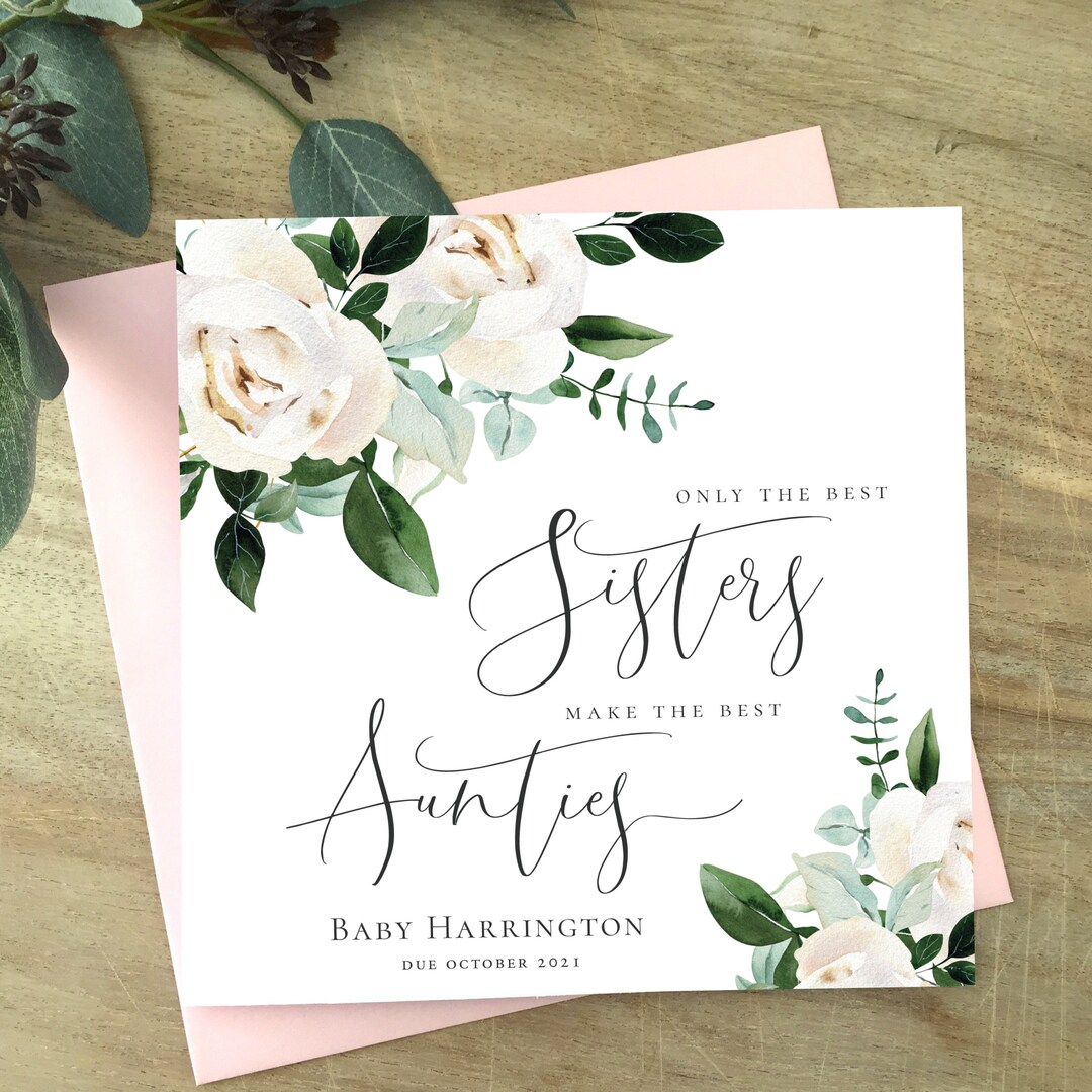 PREGNANCY Announcement Greeting Card Baby Announcement Card Etsy