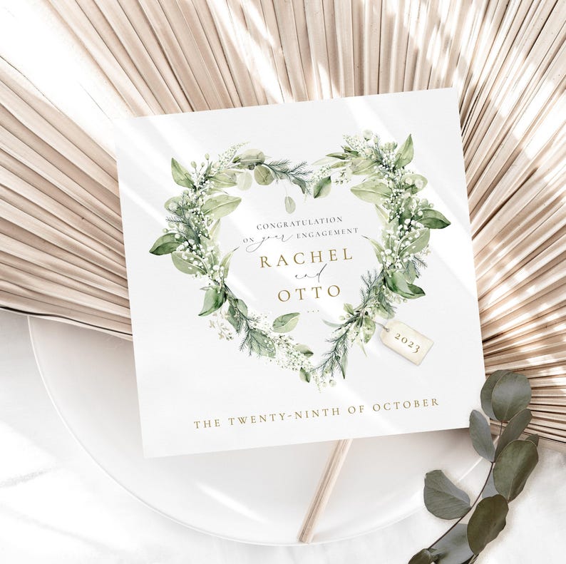 PERSONALISED Engagement card | Engagement Card, Personalised Engagement Card, Congratulations On Your Engagement Card | You're Engaged Card image 2
